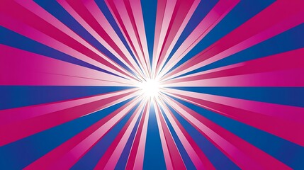Fototapeta premium Pink blue burst light background
