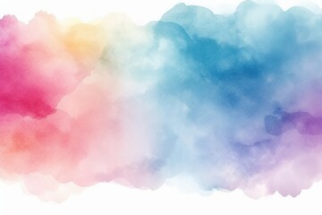 Vibrant Watercolor Background with Soft Gradient Colors Transitioning from Pink to Blue for Creative Projects