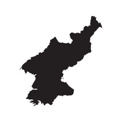Fototapeta premium North Korea Map Icon