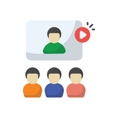 Video Confrence vector icon