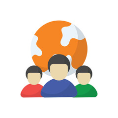 Global Partners vector icon