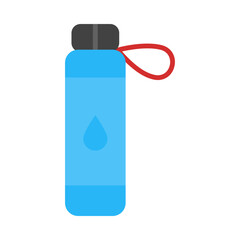 Water bottle flat icon