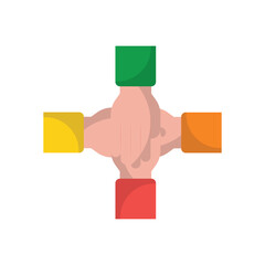 Cooperation vector icon