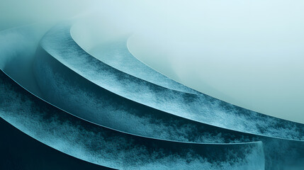 Obraz premium A minimalist teal design with subtle textures and smooth gradients, providing a calm and sophisticated modern feel.