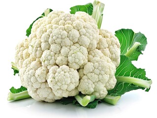 cauliflower on white background	