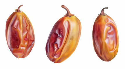 dates isolated on white
