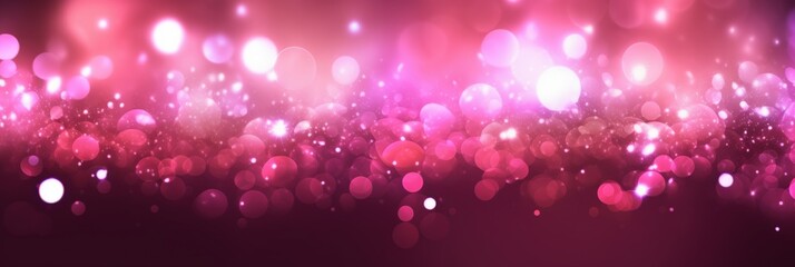 Obraz premium Abstract Pink Glow Particles Background with a Soft Focus Effect for Use in Creative Designs and Multimedia Projects