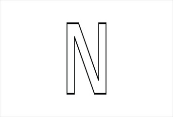 Elegant Letter N logo Vector Template Initial Letter N Logo Design. Creative And Modern N logo