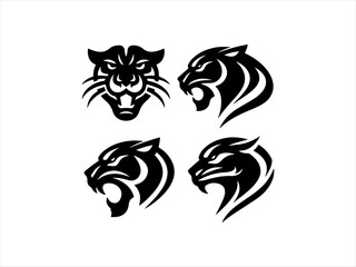 black panther logo set design