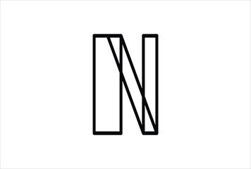 Elegant Letter N logo Vector Template Initial Letter N Logo Design. Creative And Modern N logo