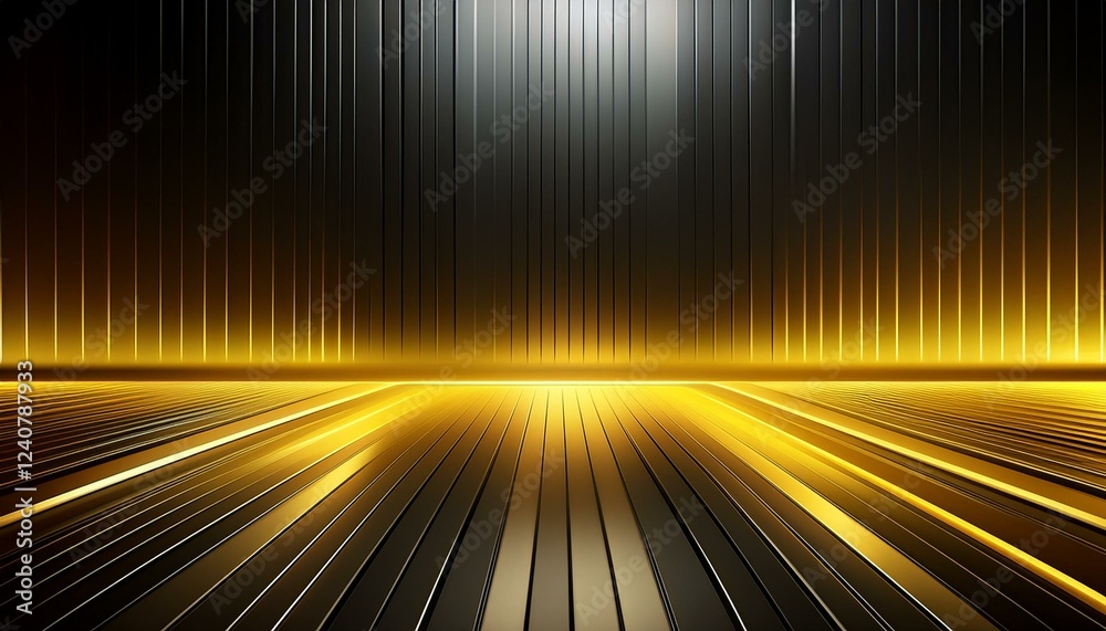 Poster abstract yellow black light pattern gradient floor wall metal texture soft smooth design surface dyn