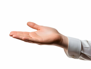 Open Hand Gesture for Offering or Receiving