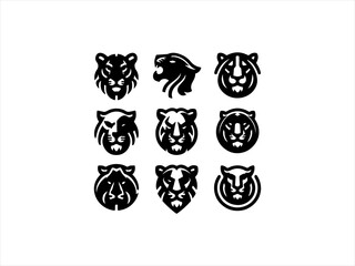 Fototapeta premium panther logo set design