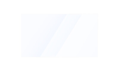 A transparent glass panel with a clear, realistic light reflection effect, isolated on a transparent background PNG illustration