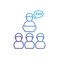 Conference vector icon
