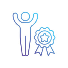 Achieving A Goal vector icon