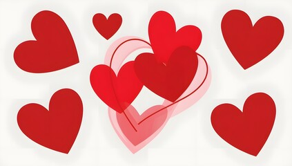 Red Heart Shaped Bubbles Creating Love Symbol for Valentines Day 2025