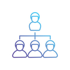 Hierarchy vector icon