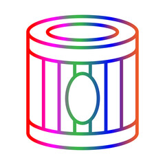 Oil Filter line gradient icon