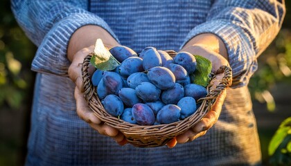 vintage blackthorn plum harvest rural garden photography