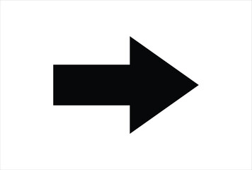 Black arrow icon isolated on transparent background vector template