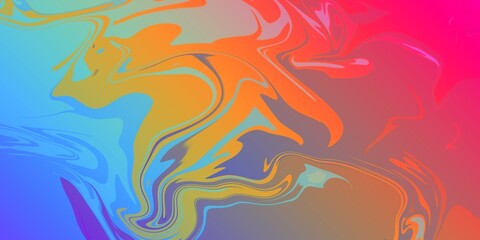 Vibrant Abstract Marble Design with Fluid Colors