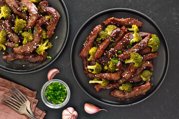 Beef and broccoli stir fry