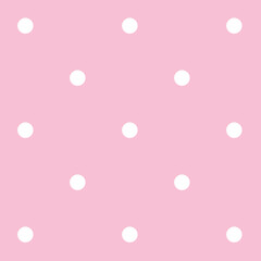 ピンクのドット柄