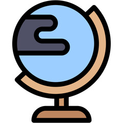 Vector Icon Globe, World, Earth, Network, World Financial