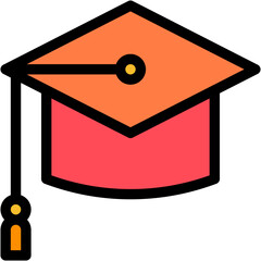 Vector Icon Graduation, Study, Education, Graduation Hat, Knowledge