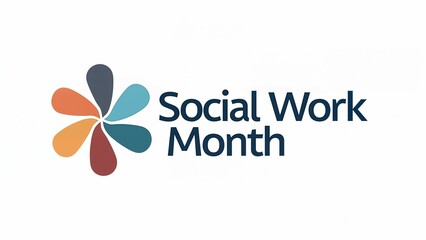 Abstract Logo for Social Work Month
