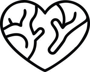 Obraz premium heart in the shape of heart