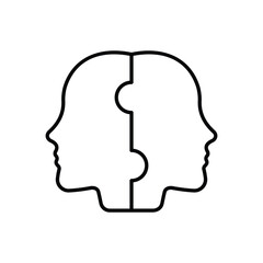 Relationship vector icon