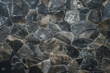 beautiful texture and background on stone wall close up.