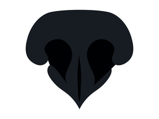 Dog nose icon. Elements of logo for pet shop, styling and grooming salon, cat and dog products or services. Vector Illustration