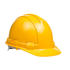 Fototapeta premium Yellow Safety Hard Hat – Protective Gear, Transparent Background 