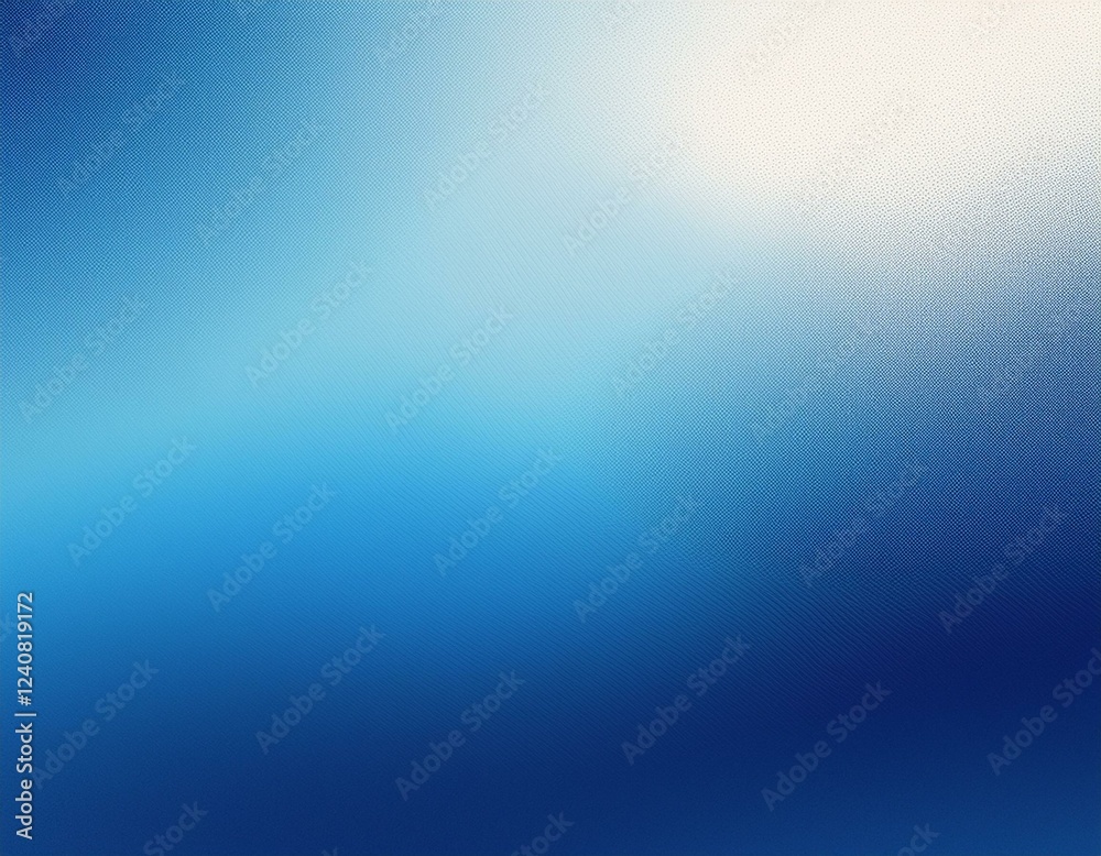 Wall mural abstract background with a blue white gradient with subtle noise and grain texture