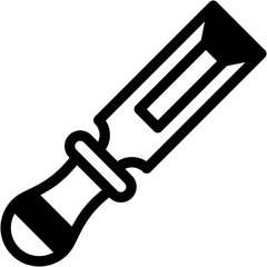 Vector Icon Chisel, Wood Chisel, Construction Tool, Carpentry, Home Repair