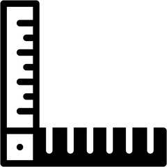 Vector Icon Ruler, Measuring, Geometry, Construction Tools, Carpentry Tools