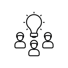 Fototapeta premium Brainstorm vector icon