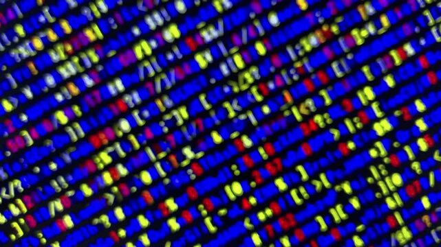 ピンボケ・三原色・コンピュータ空間のランダムな文字列・さまざまな文字を含むデータベース・エンコードされたプログラム内のデータセット・数学的計算・大規模言語モデル・機械翻訳・英数字記号・横長・ビデオ
