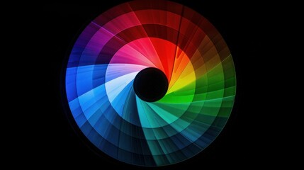 Obraz premium A digital RGB color wheel showing red, green, and blue with smooth transitions in between.