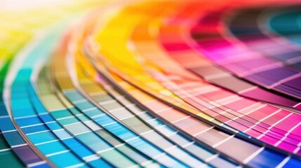 A professional graphic design color wheel with smooth gradients blending across the spectrum.