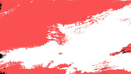 Bold Coral and White Brush Stroke Art Background