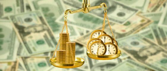 Balancing wealth and time in a thoughtful representation of value and priorities in life