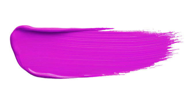 pink paint brush stroke isolated. color paint on transparent background. png