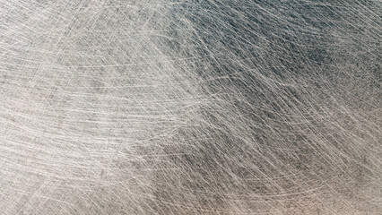 old scratched steel surface close up