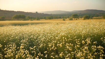 Idyllic Cumin Fields: Celebrating the Agricultural Beauty of Rajasthan, India