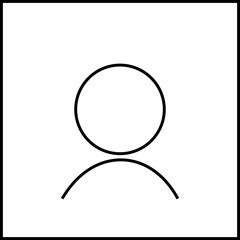 black profile person icon, User Icon Flat Isolated on transparent Background. User Symbol. Vector graphic design elements, Avatar Icons, gender neutral silhouette, profile picture. for mobile apps