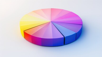 Obraz premium A Pantone color wheel with a smooth gradient of official Pantone hues in a circular design.
